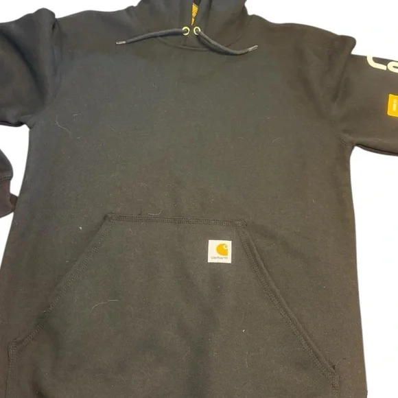 Carhartt Black Logo Sleeve Hoodie – Women’s Small – BNWT - Picture 7 of 9